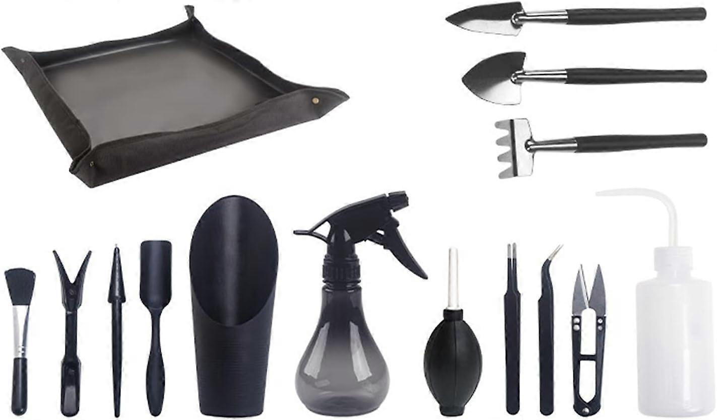 Cobee – Lot 14 Plantes Miniatures 1/12 Pour Maison De Poupée – Bonsaïs En Résine/PVC – Hauteur 3-4 Cm – Décoration Jardin Féérique