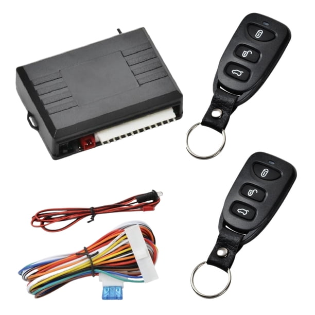 FLhrweasw Auto Remote Central Kit 12V Car Door Lock 315MHz Con LED Light Car Alarm System