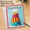 thumbnail image 5 of NobleWorks Oversize Birthday Greeting Card From Us 8.5 x 11 Inch with Envelope (1 Pack) Big, Jumbo Bday Bold Bright Cakes - Tiered J10346FBDG-US, 5 of 6