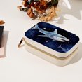 thumbnail image 7 of Starry Shark Velvet Portable Jewelry Organizer with Removable Compartment - Necklace Holder and Gift Box, 7 of 7