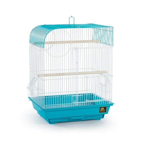 Prevue Pet Products Southbeach Teal/White Flat Top Bird Cage SP50061