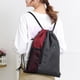 thumbnail image 5 of Mochila Saco de gimnasio con auriculares Jack Mochila con cordón Bolsa de cubo con cordón resistente Meterk Mochila, 5 of 7
