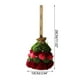 thumbnail image 2 of Christmas Tree Ornament | Star-Topped Knitted Plush Decoration | Soft Cozy Rustic Hanging Loop | Festive Holiday Wreath Decor | Wood & Ribbon Details, 2 of 5