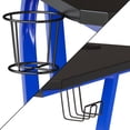 thumbnail image 6 of Flash Furniture Blue Gaming Ergonomic Desk with Cup Holder and Headphone Hook, 6 of 12