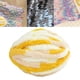 thumbnail image 5 of Hilo de lana grueso, ligero y súper voluminoso, para tejer almohadas, alfombras y manualidades. Beige amarillo, 5 of 9
