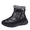 Black, variant on SKIUHS Womens Snow Boots Winter Shoes Slip On Ankle Booties Anti-Slip Water Resistant Fully Fur Lined Outdoor Sneakers