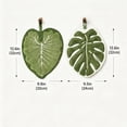 thumbnail image 3 of Toallas de mano colgantes, pack de 2 Monstera en forma de hoja de Monstera, Absorvente de pelusa y lazo, con lazo para cocina, baño y viajes, 3 of 8