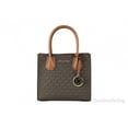 thumbnail image 4 of MICHAEL KORS Mercer 35S1GM9M2B Medium Logo and Leather Accordion Crossbody Bag In Brown, 4 of 5