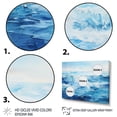 thumbnail image 3 of Designart "Infinite Sapphire Ocean III" Landscapes Floater Framed Canvas Art Print, 3 of 7