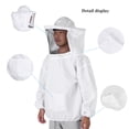 thumbnail image 2 of Chaqueta de Apicultura Protección Duradera Velo de Sombrero Redondo Cintura Elástica Trabillas para Puños Equipo Esencial para Entusiastas del APIARIO con Gran Visibilidad ANGGREK Otros, 2 of 8