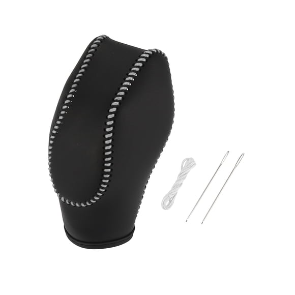 Unique Bargains Car Faux Leather Gear Shift Knob Cover for Ford Focus Escape Fusion Transit Van Black