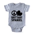 thumbnail image 1 of CafePress - Peace Love Brittany - Cute Infant Baby Football Bodysuit, 1 of 1