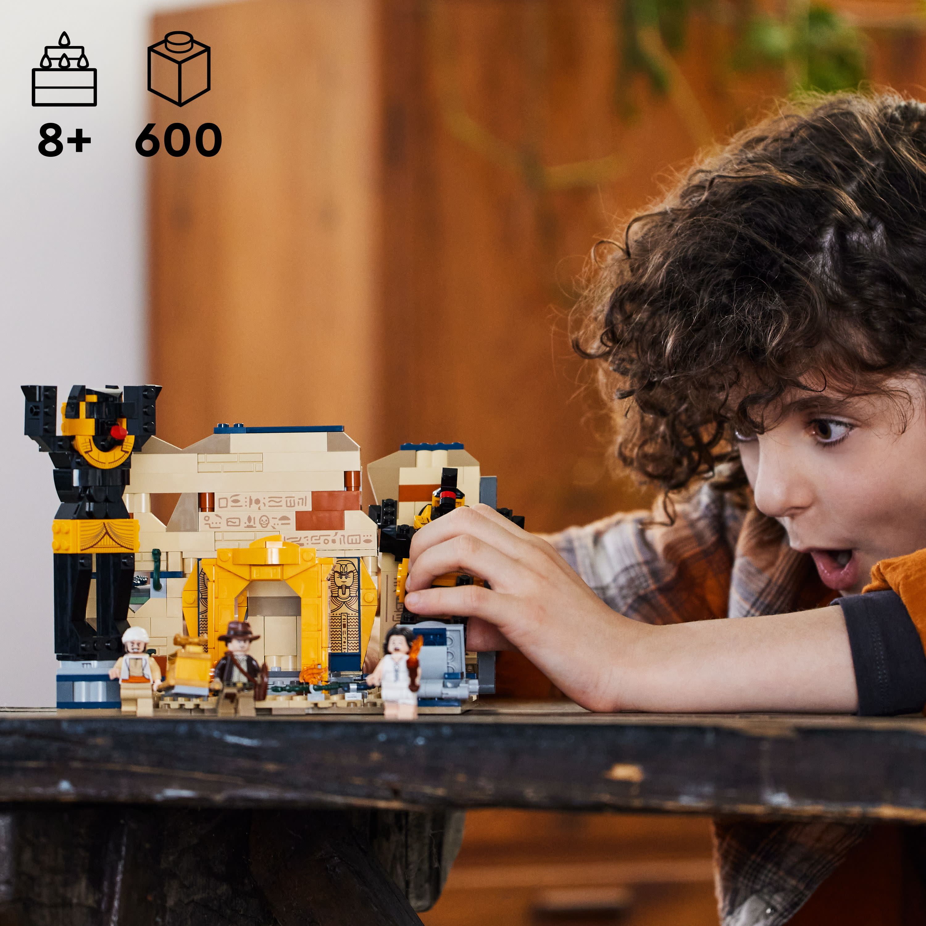 LEGO Indiana Jones Escape from the Lost Tomb 77013 Building Toy, Featuring a Mummy and an Indiana Jones Minifigure from Raiders of the Lost Ark Movie, Gift Idea for Kids 8 Years Old