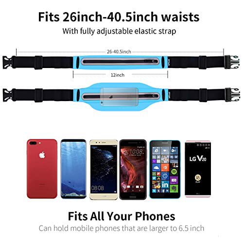 No-Bounce Adjustable Fitness Workout Fanny Pack Phone Holder for Women & Men Filoto Running Belt Accessories for iPhone X 6 7 8 Plus USA Patented Hands-Free Reflective Waist Runner Pouch 