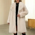 thumbnail image 4 of DAFPZW Long Faux Fur Coat for Women Fall Winter Trench Coat Casual Shaggy Fluffy Jacket Warm Cardigan Outerwear, 4 of 9