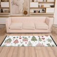 thumbnail image 2 of Yayeee Hallway Runner Rug 2'x6' Non Slip Machine Washable with Rubber Backing, Green Nordic Christmas, 2 of 8