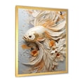 thumbnail image 2 of Designart "Simplistic Ocean Creature" Boat Sailing Picture Framed Wall Decor, 2 of 5