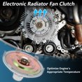 thumbnail image 3 of Embrague del Ventilador de Refrigeración Electrónica Unique Bargains para Dodge Ram 1500 2500 2009-2010, Embrague del Ventilador para Ram 1500 2500 2011-2013 V8 4.7L No. 2931/55056860AB, 3 of 7