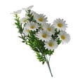 thumbnail image 2 of 1Pc Artificial Daisies Flowers Silk,Cemetery Flower,Plastic Memorial Bouquet for Hanging Window Box Home Table Centerpieces Decor,Artificial Flowers Fake Daisies for Wedding Party,White,14.17", 2 of 7