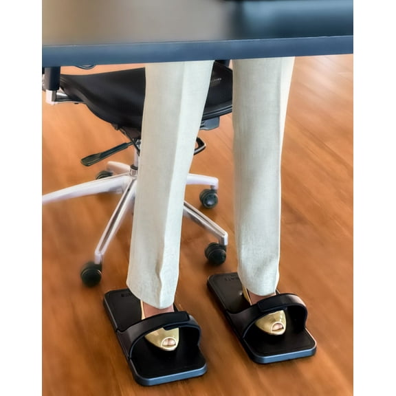 PedMats - Anti-fatigue Mats for standing desk, Portable, Thick & Ergonomically Cushioned Support, Easy to Move, , Easy to Slide The Mats and Glide in a Chair, Black
