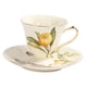 thumbnail image 4 of Juego de taza de café y platillo de cerámica, juego de taza de té, durabilidad , vajilla portátil de mesa, regalo para festivales, único, 200, 4 of 9