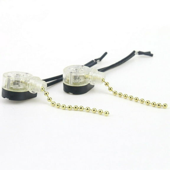 4 x Switches, Showroom Home Ceiling Fan Wall Light Pull Rope Switch Chain Cord Controller