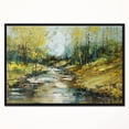 thumbnail image 2 of Designart - Peinture à l'Huile Ruisseau dans la Forêt - Peinture de Paysage Impression sur Toile Encadrée, 2 of 4