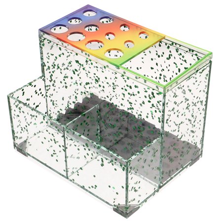 Soimiss Hairdressing Tool Storage Holder Multi Compartment Plastic Box for Stylist Salon