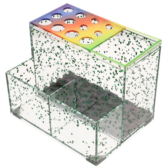 Soimiss Hairdressing Tool Storage Holder Multi Compartment Plastic Box for Stylist Salon