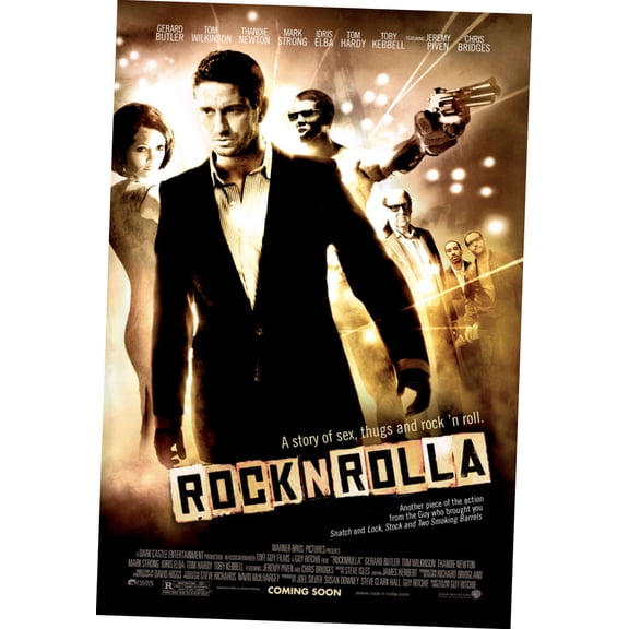Rock N Rolla Movie Poster 16x24 Poster Medium Art Poster 16x24 Unframed, Age: Adults Western Graphic
