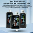 thumbnail image 4 of Digital Voltage Current Meter Power Capacity Tester Type-C Usb Charger Detector for Detecting The Charging Status Digital Device Type-C, 4 of 5