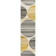 thumbnail image 7 of JONATHAN Y UNIQUE 2 x 8 Runner Rug, Nicky Striped Circles - Gray/Yellow/Cream, UNQ100A-28, 7 of 7