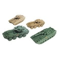 thumbnail image 4 of 4 piezas, modelo de tanque a escala 1:144, vehículo , adornos de tanque terminados, juguete coleccionable 4D para niños, juguete educativo, 4 of 8