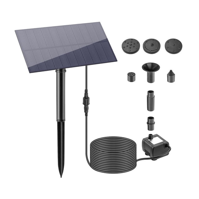 1.5w Swimming Pool Solar Power Fountain Built-in Suction Cup Submersible Water Pump With Sponge ,Easy to Use