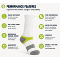 thumbnail image 2 of Dress Socks for Men & Women 6 Pairs, Thin Crew Socks, Business Casual, Soft Comfortable Everyday, Size 7-8.5, 2 of 5