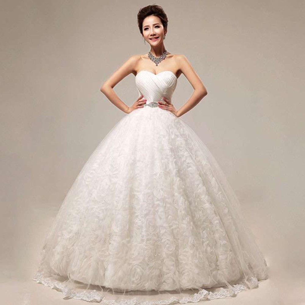 hoop skirt wedding dress