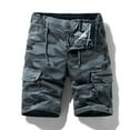 thumbnail image 2 of LYMAYTER‌‌ Men Vintage Cargo Shorts Casual Washed Camo Fishing Hiking for Shorts with Multi Pockets 30-40, 2 of 10