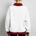 thumbnail image 6 of POROPL Womens Sweatshirts,Oversized Mock Neck Pullover Sweatshirt Casual Long Sleeve Fleece Top, 6 of 7