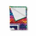 thumbnail image 2 of Vintage Rainbow Soft Flannel Fleece Blanket, Colorful Fractal Mosaic Backdrop with Heart and I Love You Frame Valentines, Cozy Plush for Indoor and Outdoor Use, 60" x 80", Multicolor, by Ambesonne, 2 of 6