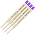 thumbnail image 3 of Lanier Combo Pack - 4 Pack - Monteverde SoftRoll Ballpoint P13 Paste Ink Refill Compatible with most Parker Style Ballpoint Pens - Purple (Medium Tip 0.7mm), 3 of 3