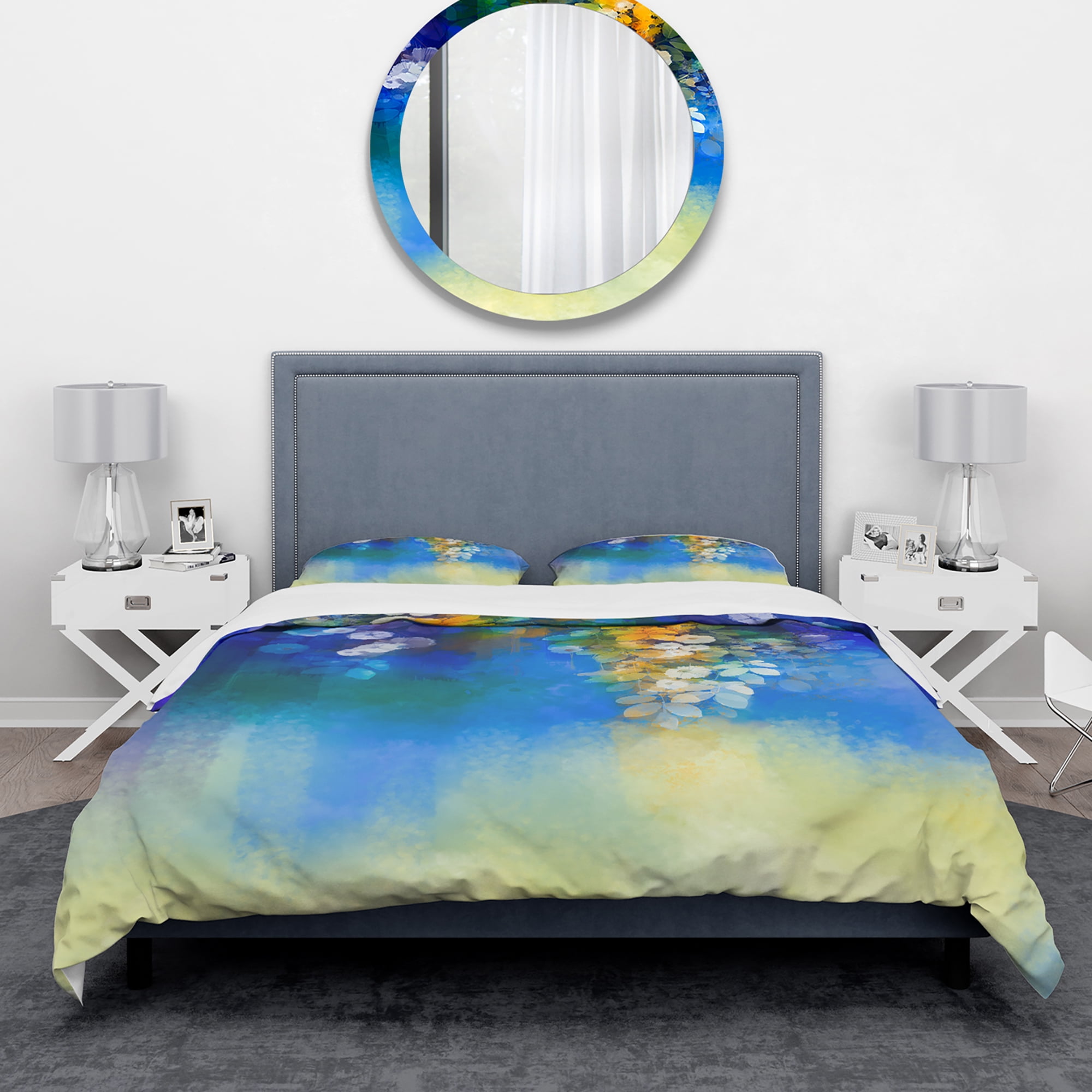 Designart 'Spring flower seasonal nature' Floral Duvet Cover Set