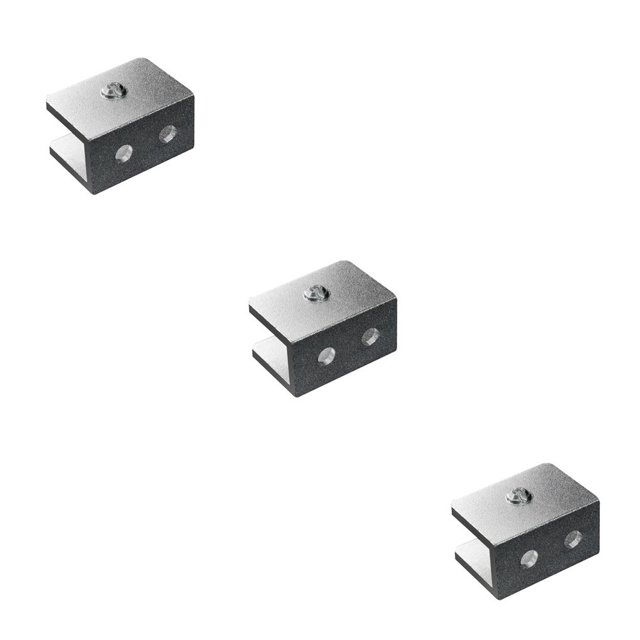 Cateissary 4 Uds. Suficientes abrazaderas de vidrio resistente para baño, escalera, pasamanos, cerca, soporte, Clip de Base, Clips resistentes al Type1 NO1