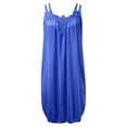 thumbnail image 4 of DHFJKG Womens Silk Satin Nightgowns Summer Lace Trim Long Camisole Sleepdress V Neck Solid Color Knee Length Summer Lightweight Cozy Home Clothes, 4 of 5
