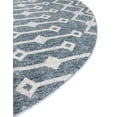thumbnail image 6 of Unique Loom Eco Trellis Collection Area Rug - Native (7' Round Harbor Blue/Ivory), 6 of 7