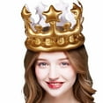 Eease Inflatable Crown 2pcs Blow Up Tiara Crown Princess Queen Crown