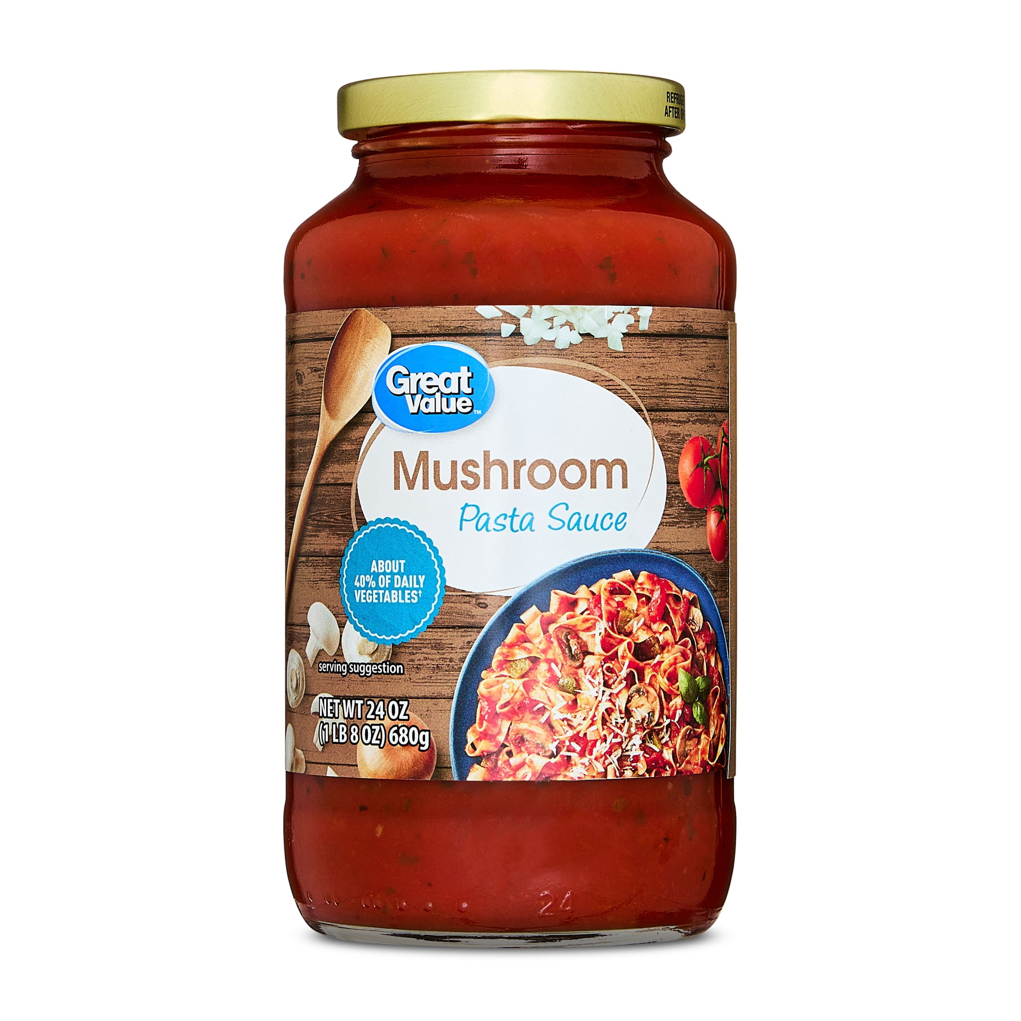 Great Value Mushroom Pasta Sauce, 24 oz