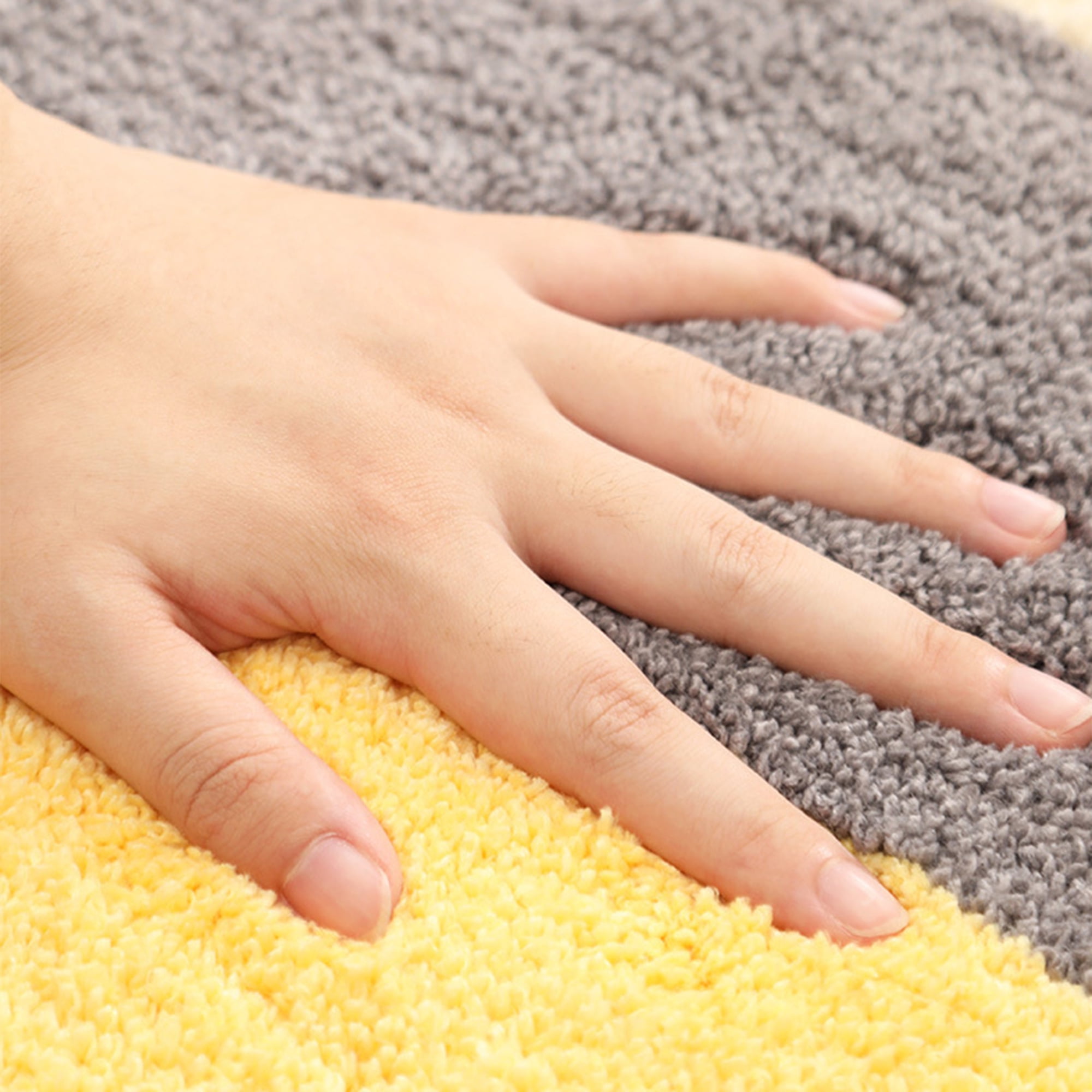 Unique Bargains Soft Bath Mat Non Slip Washable Rug Quick Dry Bath Rugs Brown 16" x 24"