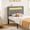Drak Gray, variant on Rolanstar Twin Size Headboard Only - Wall Mount Upholstered Head Board with LED Lights, Charging Station & Soft Padding,White