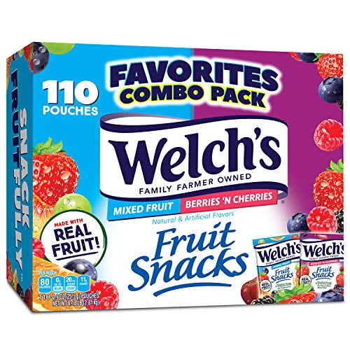 cherries and berries fruit snacks