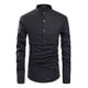 thumbnail image 3 of Camisa Cuello Mao Manta Hombre Casual Slim Fit Manga Larga, 3 of 4